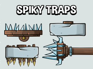 Spiky dungeon press traps