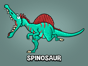 Spinosaur dinosaur sprite