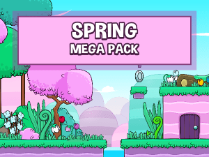 Spring themed game asset collection