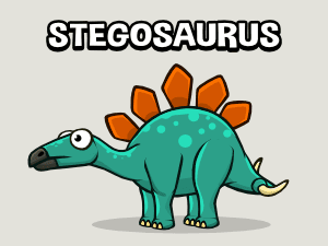 Stegosaurus animated game sprite