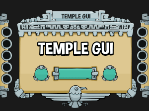 Temple themed game ui 