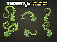 Thorn bush sprites