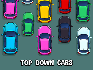 Top down cars game asset pack
