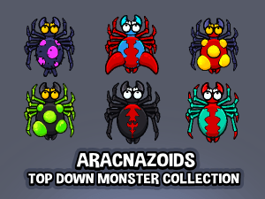 Top down monster  aracnoid collection