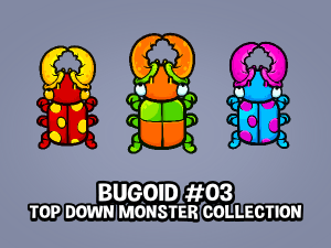 Top down monster bugoid three