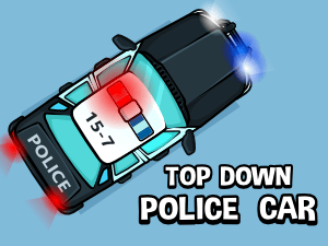 Top down police car