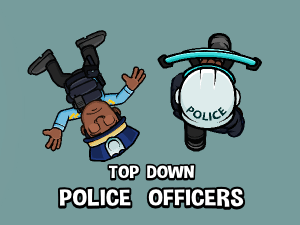Top down police officer pack