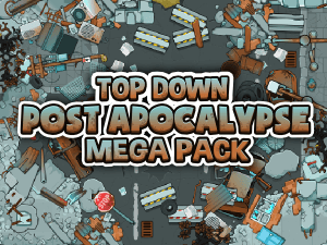 Top down post apocalypse mega environment creation pack