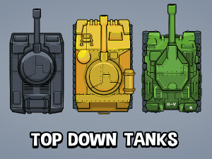  Top down tank game assets