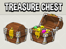 Treasure chest game asset