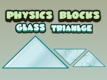 Triangular glass block