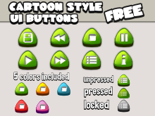 Ui buttons free pack 3