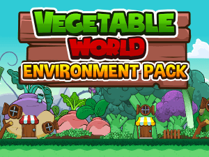 Vegetable world mega environment creation game asset pack