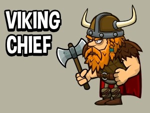 Viking cheif warrior