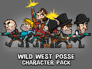 Wild west enemy posse