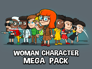 Woman character mega pack