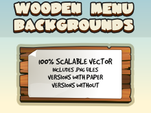 Wooden Ui menus