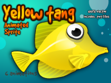 Yellow fish sprite