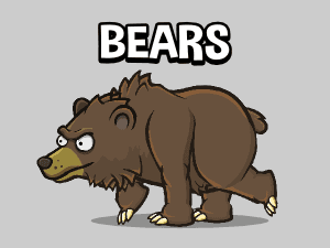 animated bear game sprite