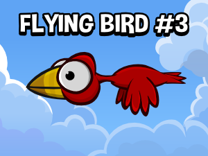 animated flying bird 2d game asset