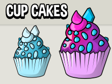 cup cakes game assets