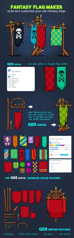 fantasy flags maker pack