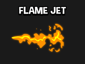 flame jet 2d fire effect