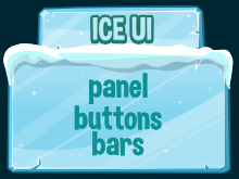 ice themed  game user interface 