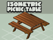 isometric picnic table