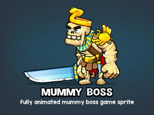 mummy boss game character