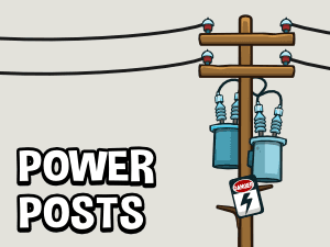power line posts 