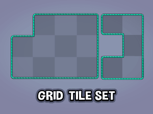 puzzle game grid tile set