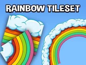 rainbow tile set for sd game development