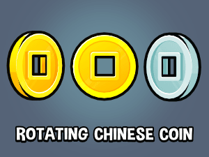 rotating chinese coin sprite