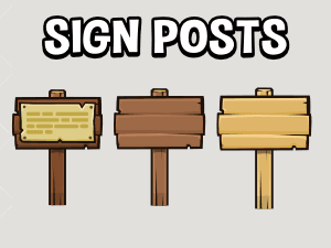 sign posts game asset