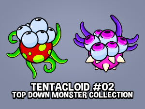 top down tentacloid monster 2