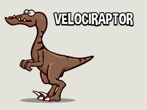 velociraptor 2d game asset